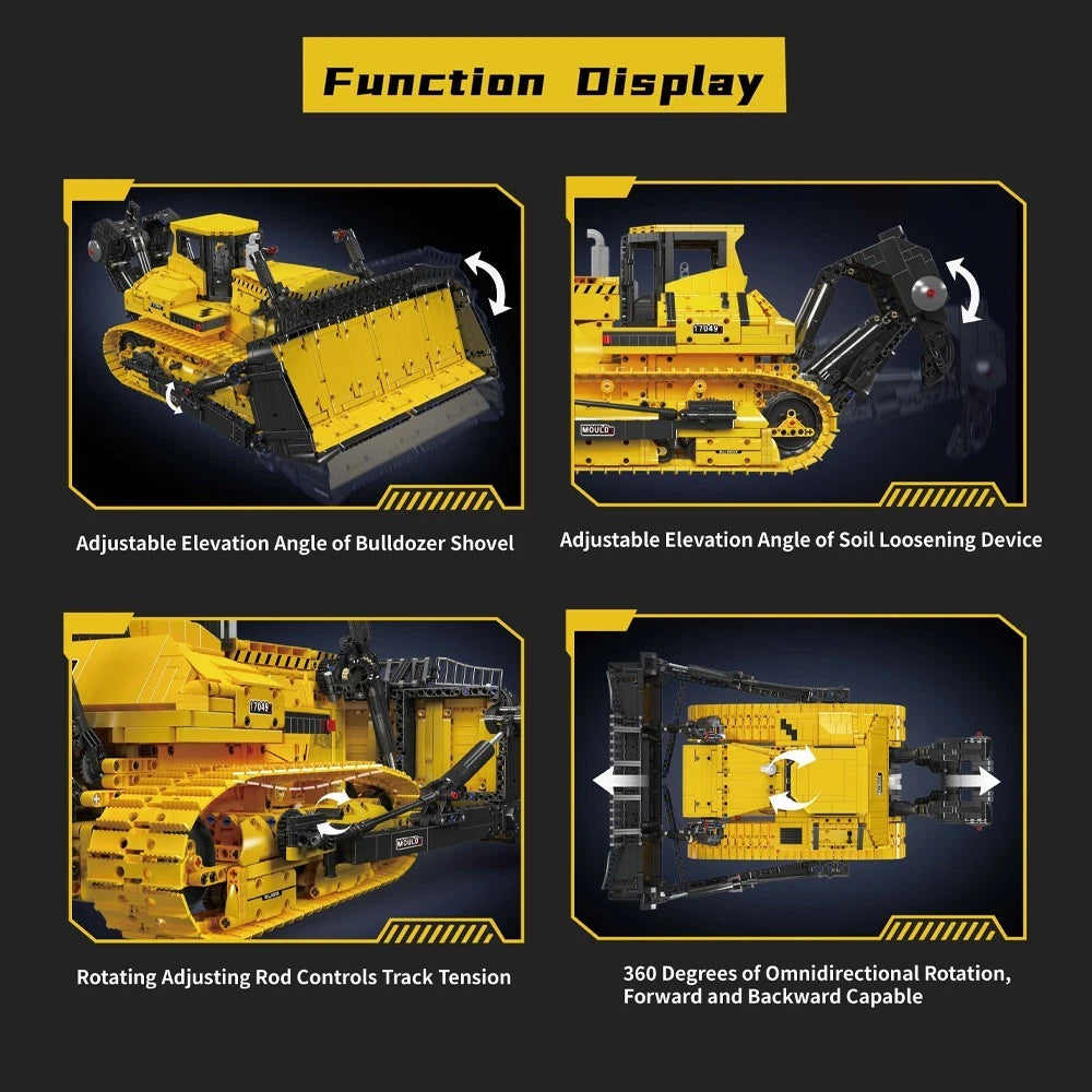 Mould King 17049 Technik Bulldozer ferngesteuert MaxiBricks