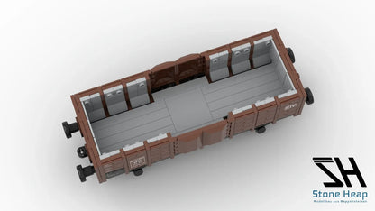 Stone Heap SH - 3012 Ommr 33 2 - achsiger Güterwagen DB - 508 Klemmbausteine NEU OVP - MaxiBricks GmbHSH-3012