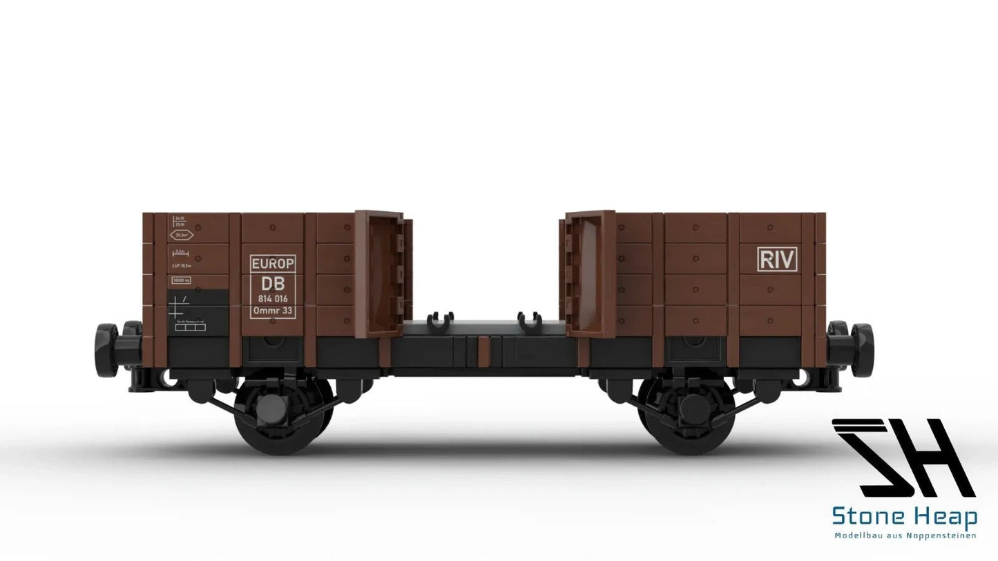 Stone Heap SH - 3012 Ommr 33 2 - achsiger Güterwagen DB - 508 Klemmbausteine NEU OVP - MaxiBricks GmbHSH-3012