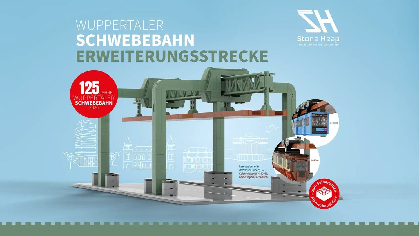Stone Heap SH - 8007 Schwebebahn Erweiterungsstrecke - MaxiBricks GmbHSH-8007