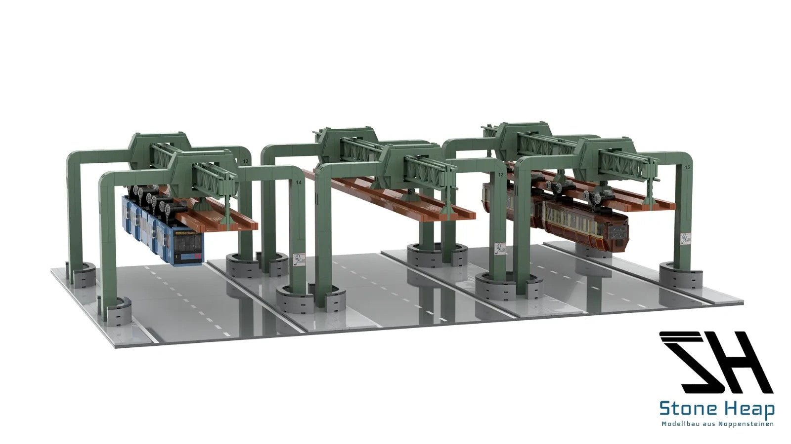 Stone Heap SH - 8008 Schwebebahn Kaiserwagen - MaxiBricks GmbHSH-8008