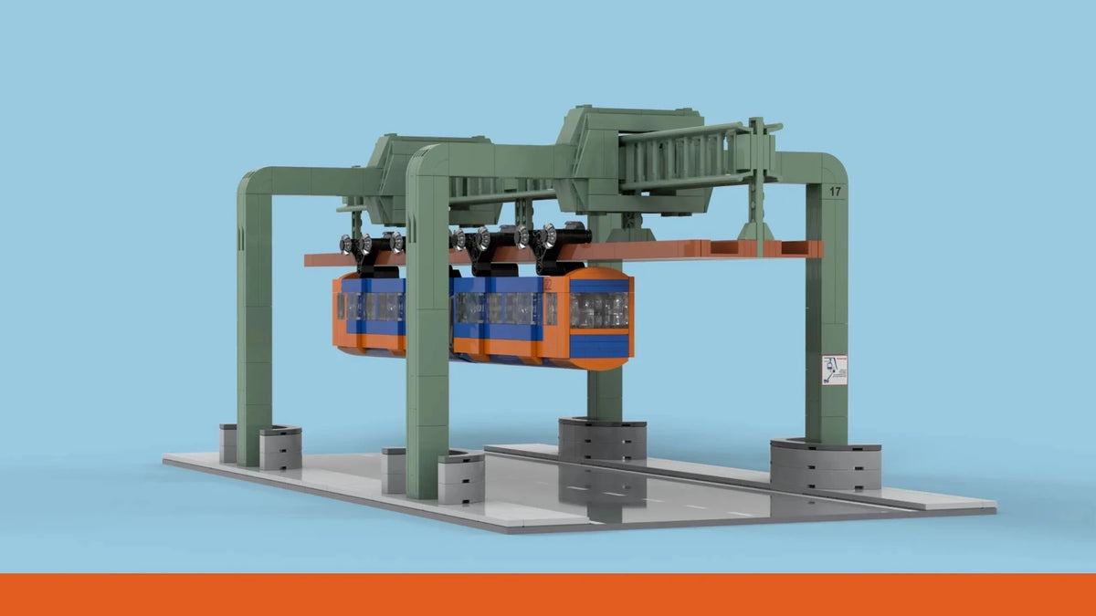 Stone Heap SH-8012 Wuppertaler Schwebebahn GTW 72 - MaxiBricks GmbHSH-8012